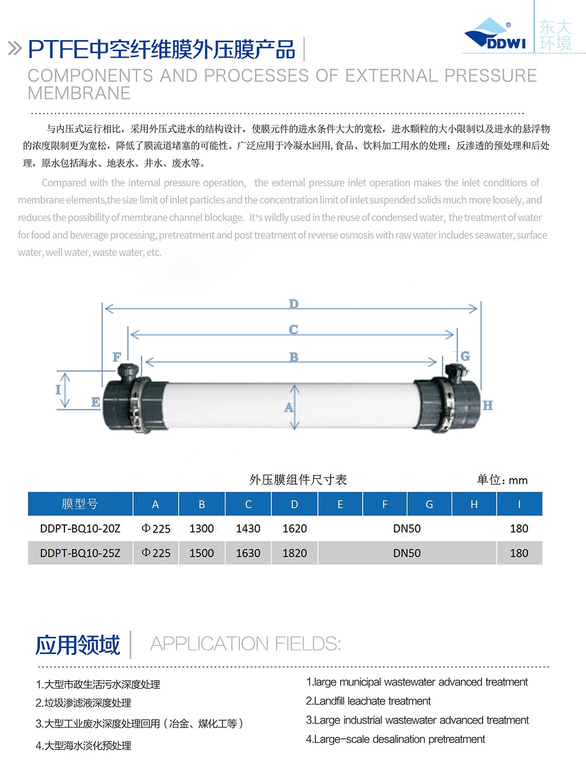 PTFE中空纤维膜