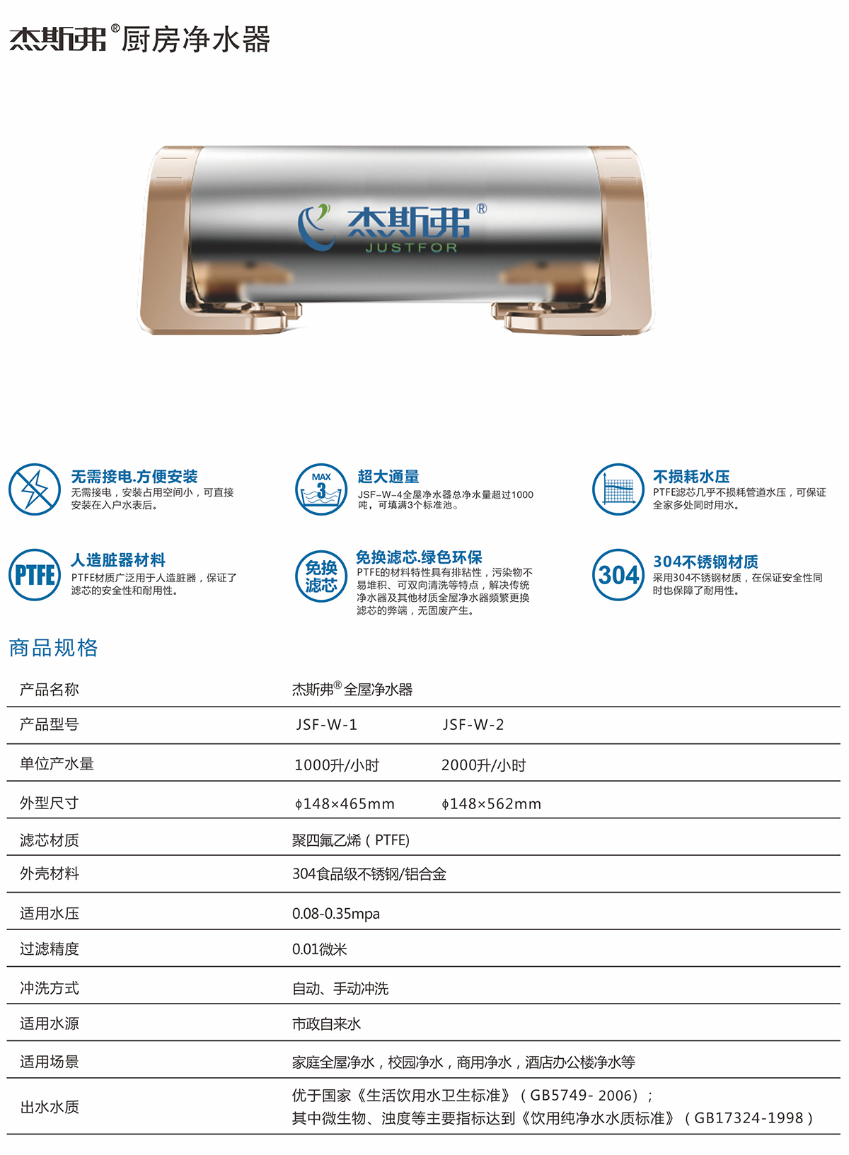 杰斯弗热水净水器（JSF-W-1、JSF-W-2）-1